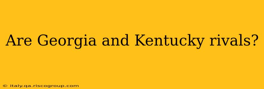 Are Georgia and Kentucky rivals?