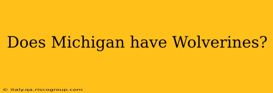 Does Michigan have Wolverines?