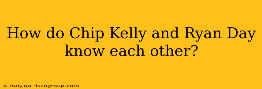 How do Chip Kelly and Ryan Day know each other?