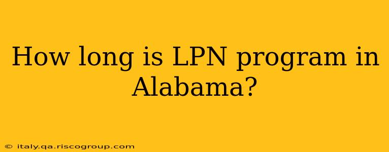 How long is LPN program in Alabama?