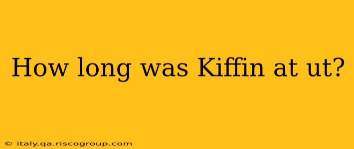 How long was Kiffin at ut?