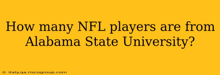 How many NFL players are from Alabama State University?