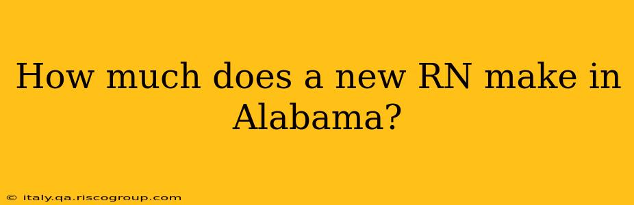 How much does a new RN make in Alabama?