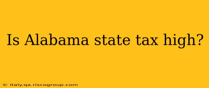 Is Alabama state tax high?