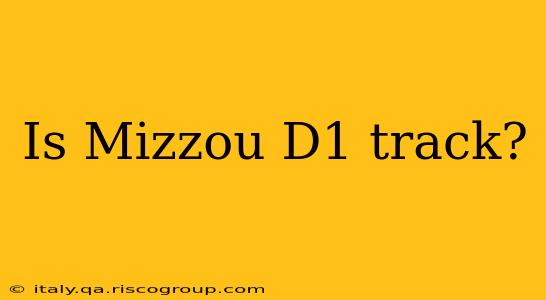 Is Mizzou D1 track?