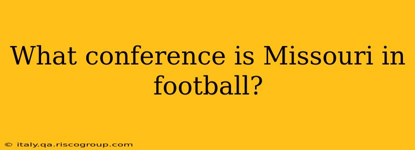 What conference is Missouri in football?