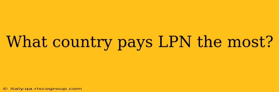 What country pays LPN the most?