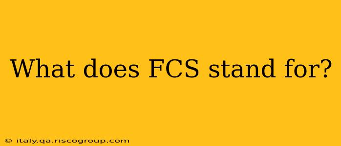 What does FCS stand for?