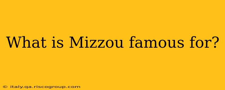 What is Mizzou famous for?