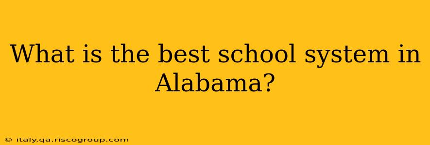 What is the best school system in Alabama?