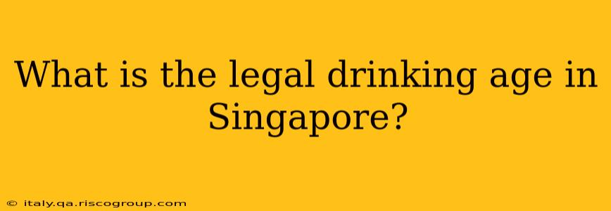 What is the legal drinking age in Singapore?