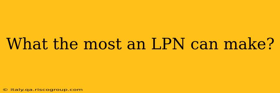 What the most an LPN can make?