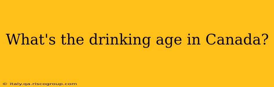 What's the drinking age in Canada?