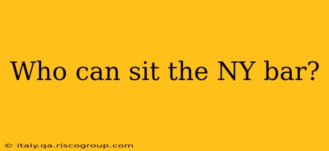 Who can sit the NY bar?