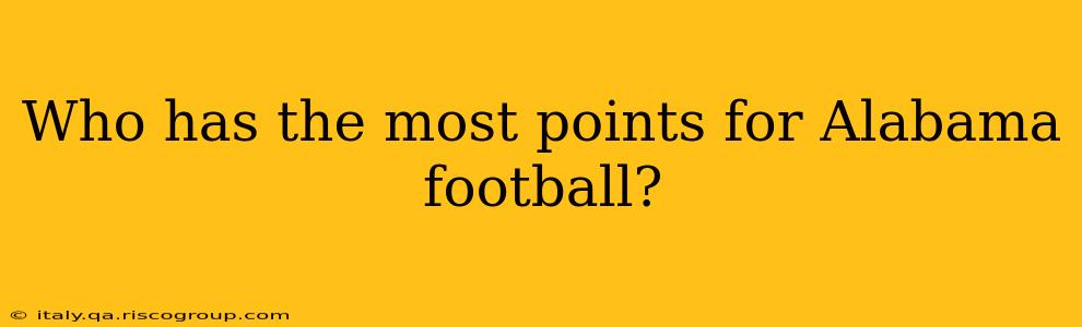 Who has the most points for Alabama football?