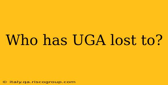 Who has UGA lost to?