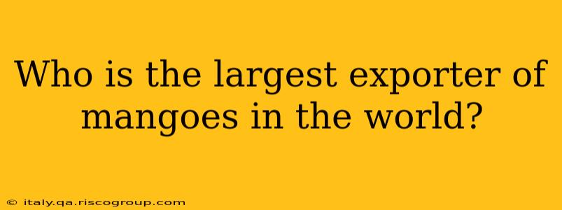 Who is the largest exporter of mangoes in the world?